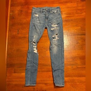 American Eagle Skinny Low Rise Jeans e Stretch Size 4